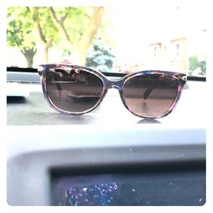 Coach confetti purple sunglasses
